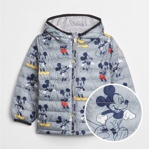 Gap Disney Mickey Mouse Cold Control Lite Puffer Jacket Size 2T